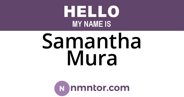 Samantha Mura