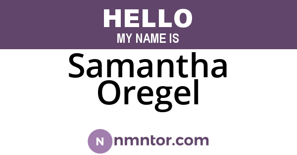 Samantha Oregel