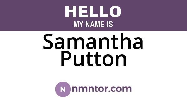 Samantha Putton