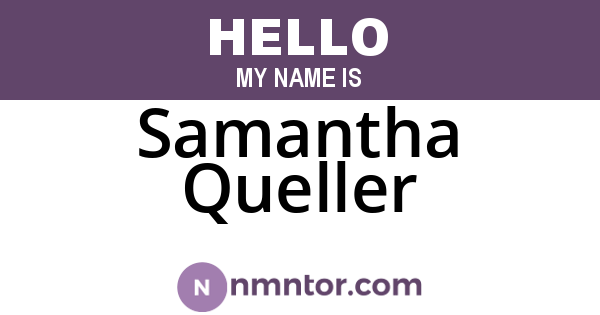 Samantha Queller