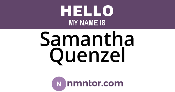Samantha Quenzel