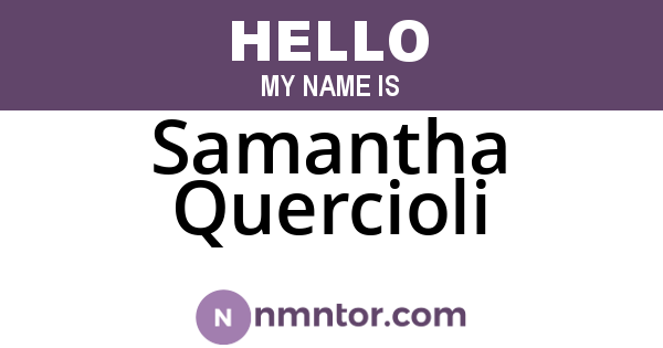 Samantha Quercioli