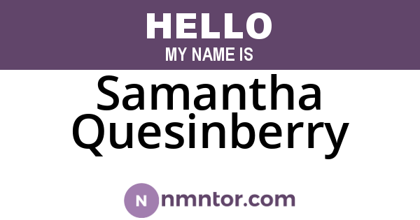 Samantha Quesinberry