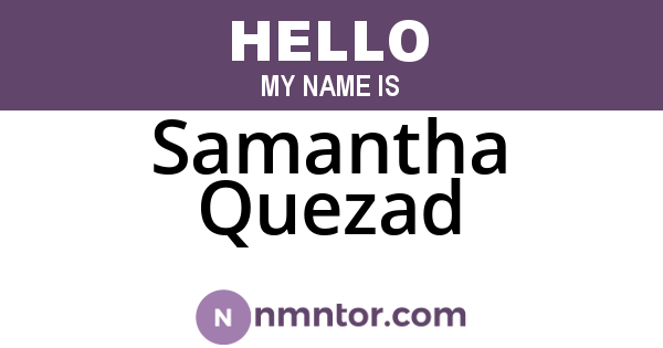 Samantha Quezad