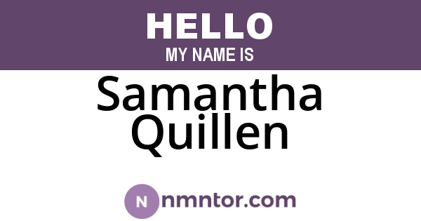 Samantha Quillen