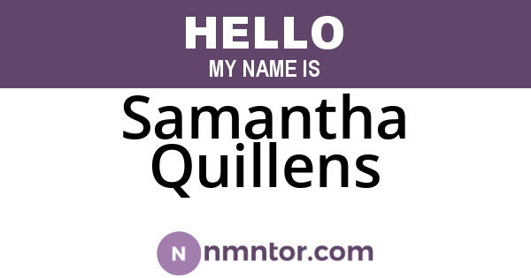Samantha Quillens