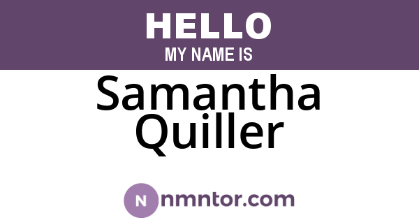 Samantha Quiller