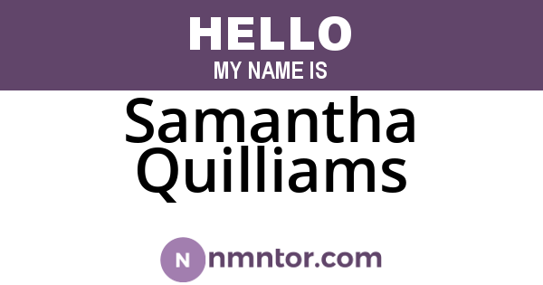 Samantha Quilliams