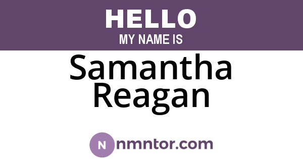 Samantha Reagan