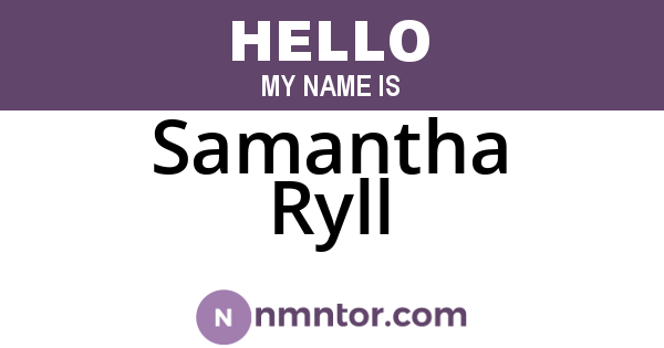 Samantha Ryll