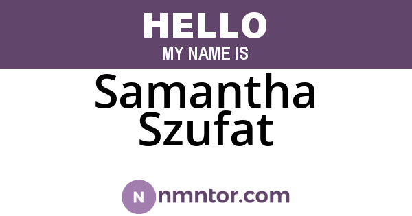 Samantha Szufat