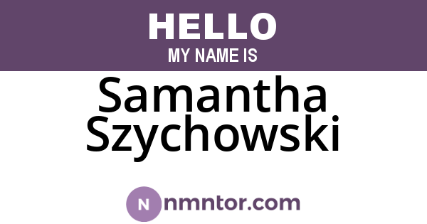 Samantha Szychowski