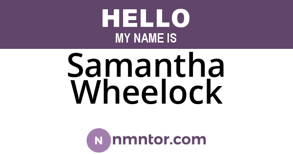 Samantha Wheelock