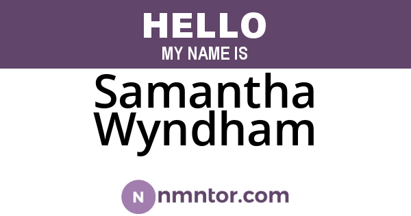 Samantha Wyndham