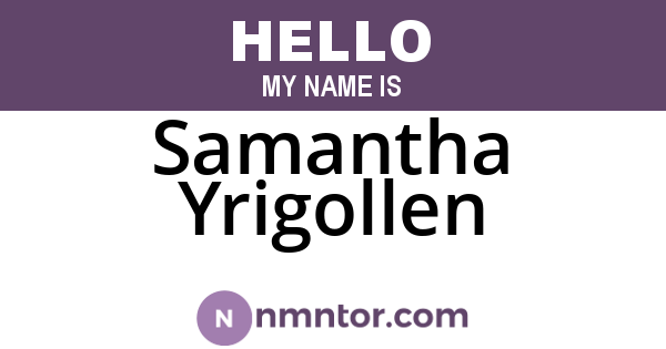 Samantha Yrigollen