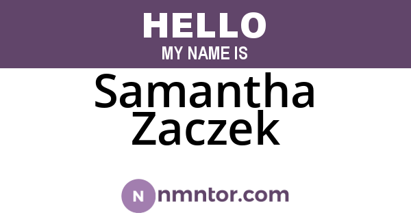 Samantha Zaczek