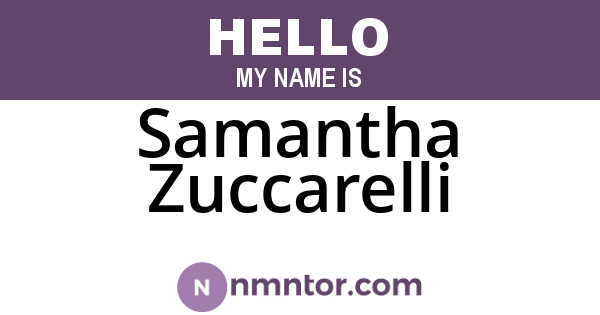 Samantha Zuccarelli
