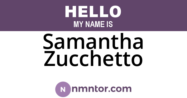 Samantha Zucchetto