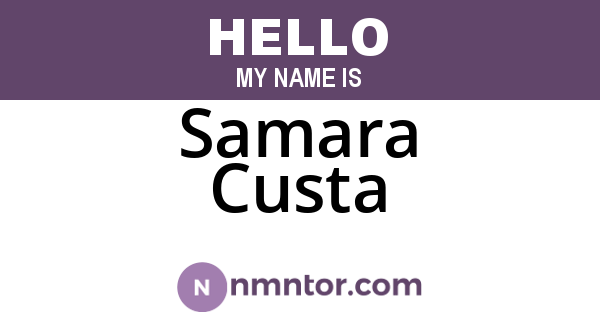 Samara Custa