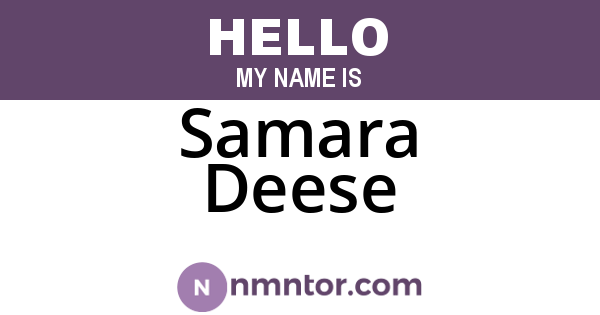 Samara Deese