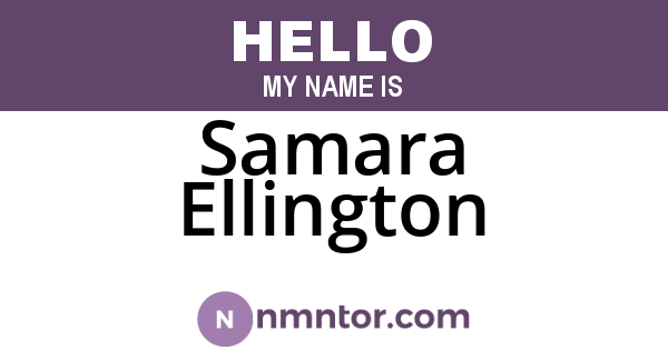 Samara Ellington