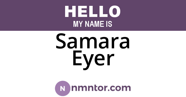 Samara Eyer
