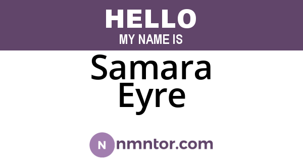 Samara Eyre