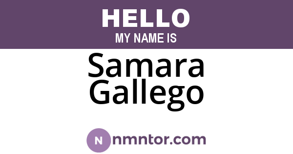 Samara Gallego