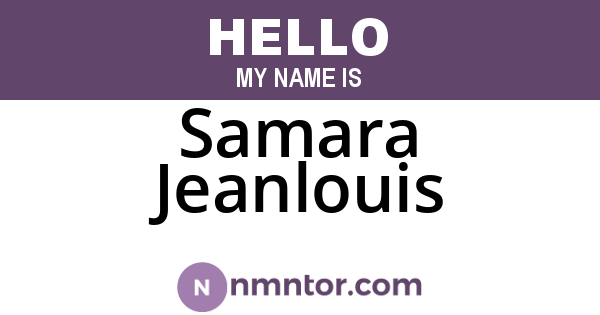 Samara Jeanlouis