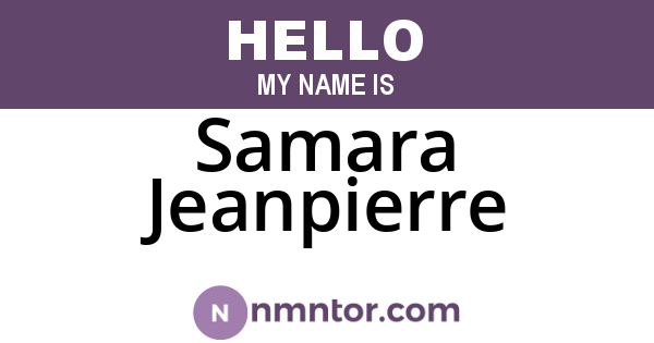 Samara Jeanpierre