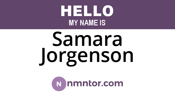 Samara Jorgenson
