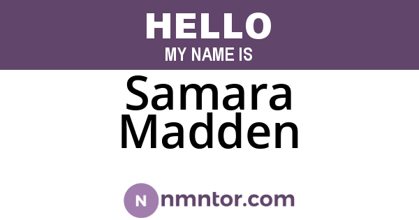 Samara Madden
