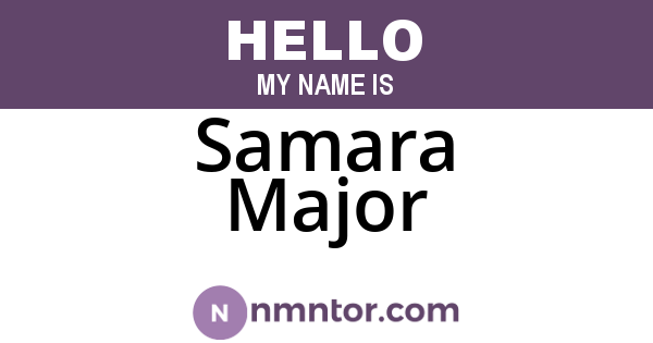 Samara Major