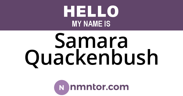 Samara Quackenbush