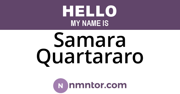 Samara Quartararo
