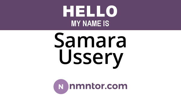 Samara Ussery