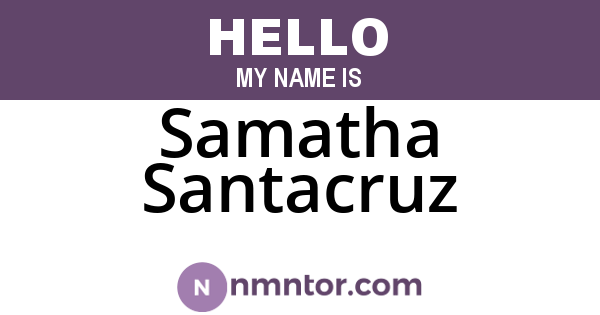 Samatha Santacruz