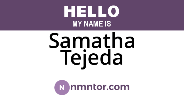 Samatha Tejeda