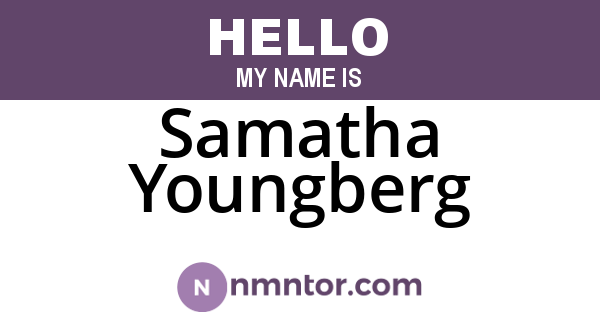 Samatha Youngberg