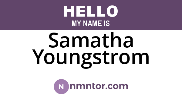 Samatha Youngstrom