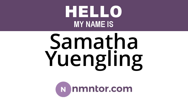 Samatha Yuengling