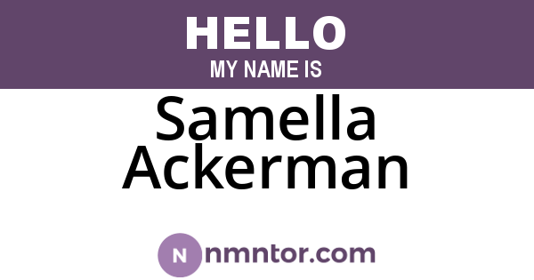 Samella Ackerman