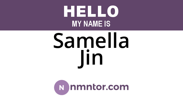 Samella Jin