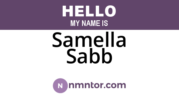 Samella Sabb