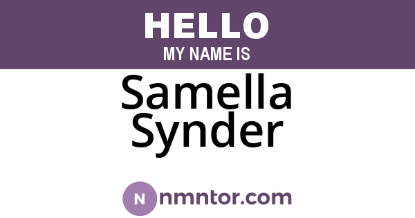 Samella Synder