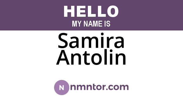 Samira Antolin