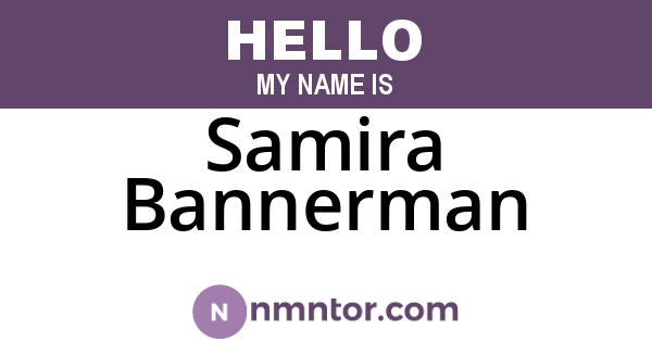 Samira Bannerman