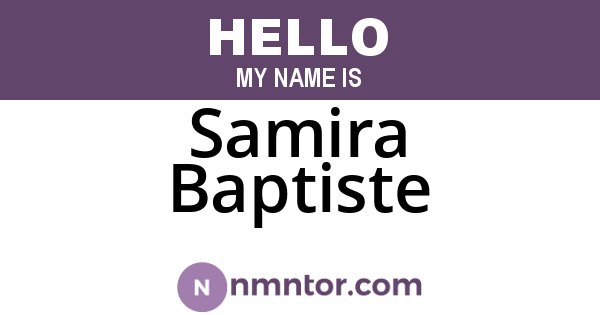 Samira Baptiste