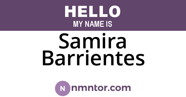 Samira Barrientes