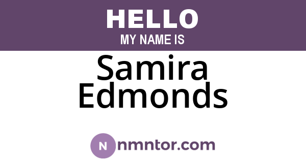 Samira Edmonds